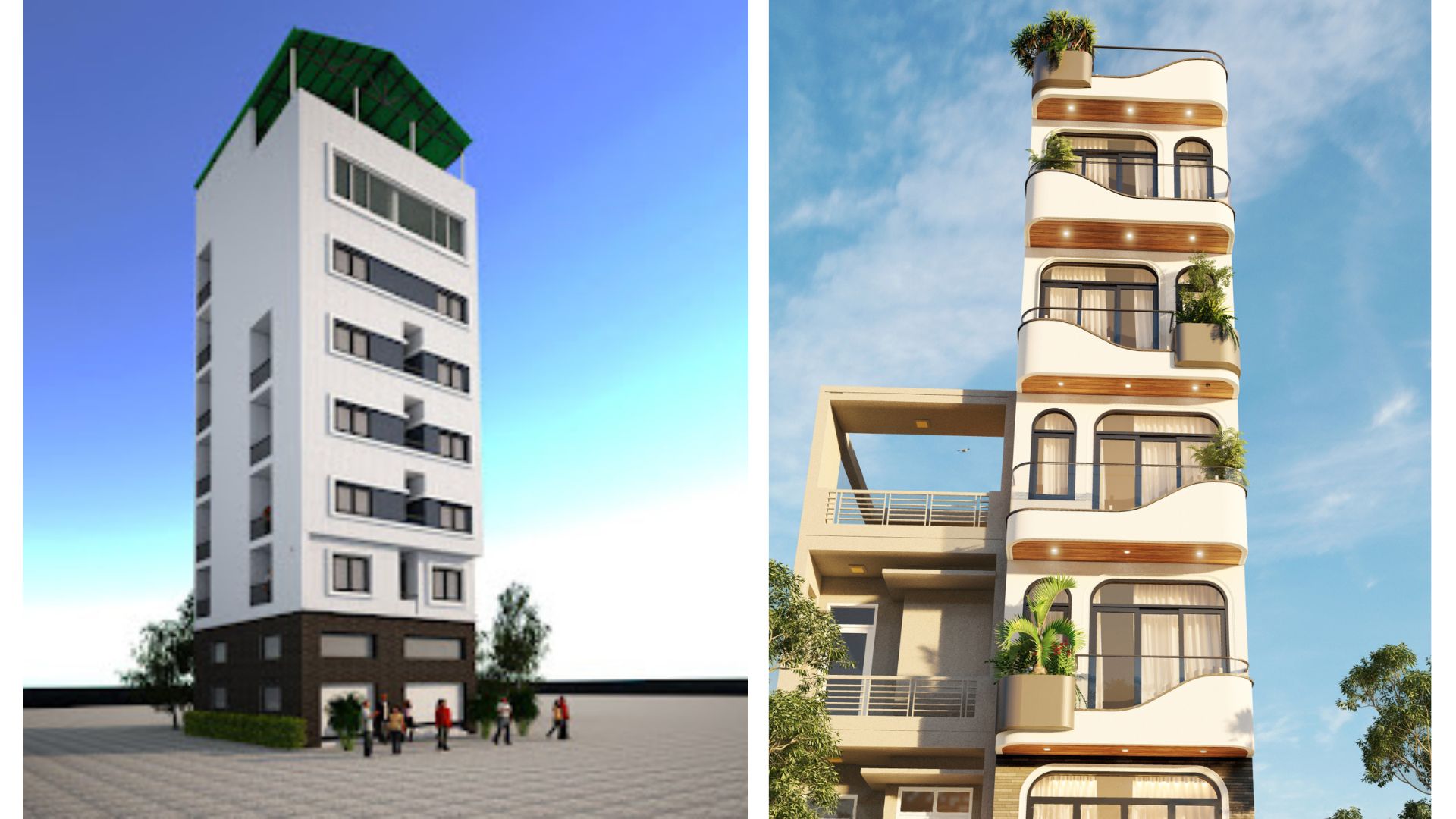 Dự toán chi phí xây nhà 6 tầng năm 2025 chuẩn đến 99%