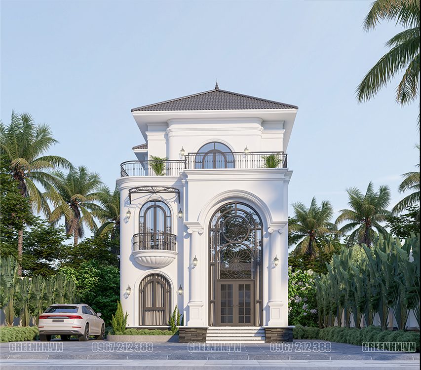 Phối cảnh ngoại thất nhà anh Lộc Hưng Yên