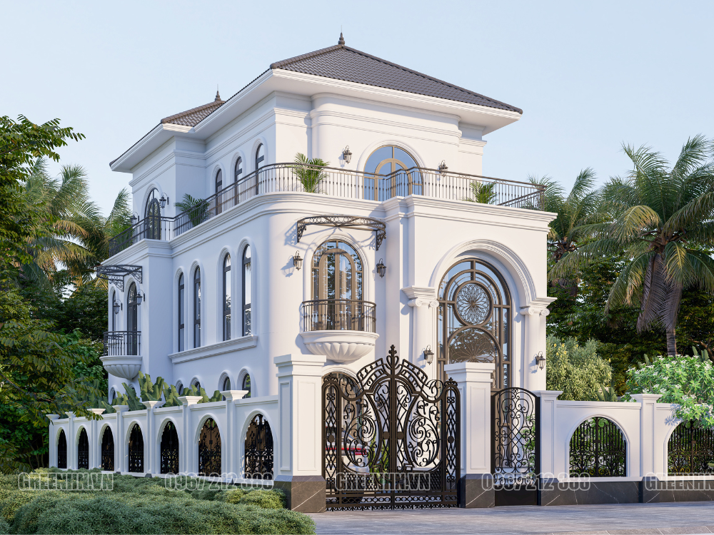 Biệt thự tân cổ điển anh Lộc Hưng Yên