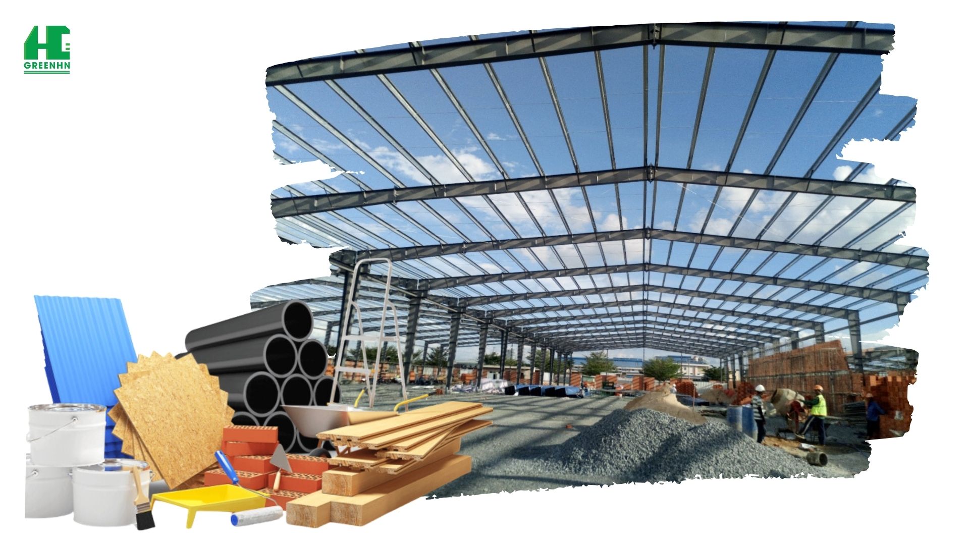 Vật liệu xây nhà xưởng 300m3