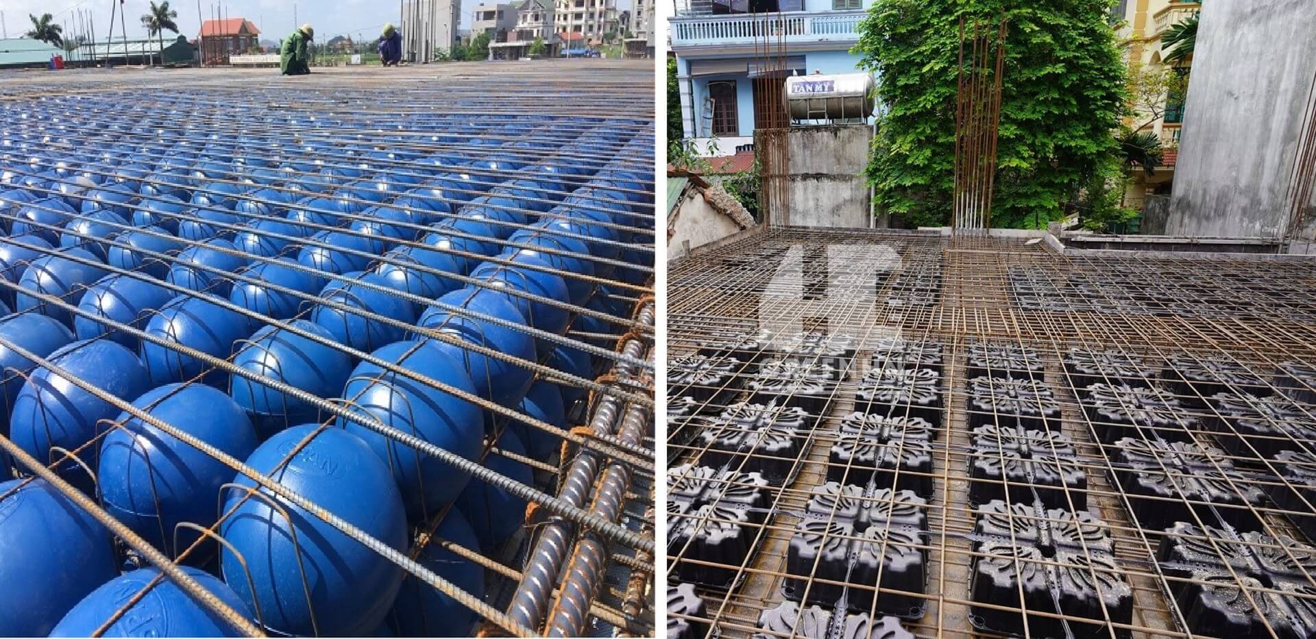 So sánh sàn hộp và sàn bóng