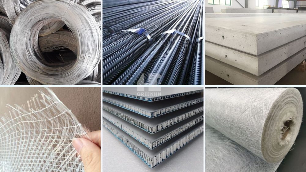 Các vật liệu thường được sử dụng trong sàn phẳng không dầm