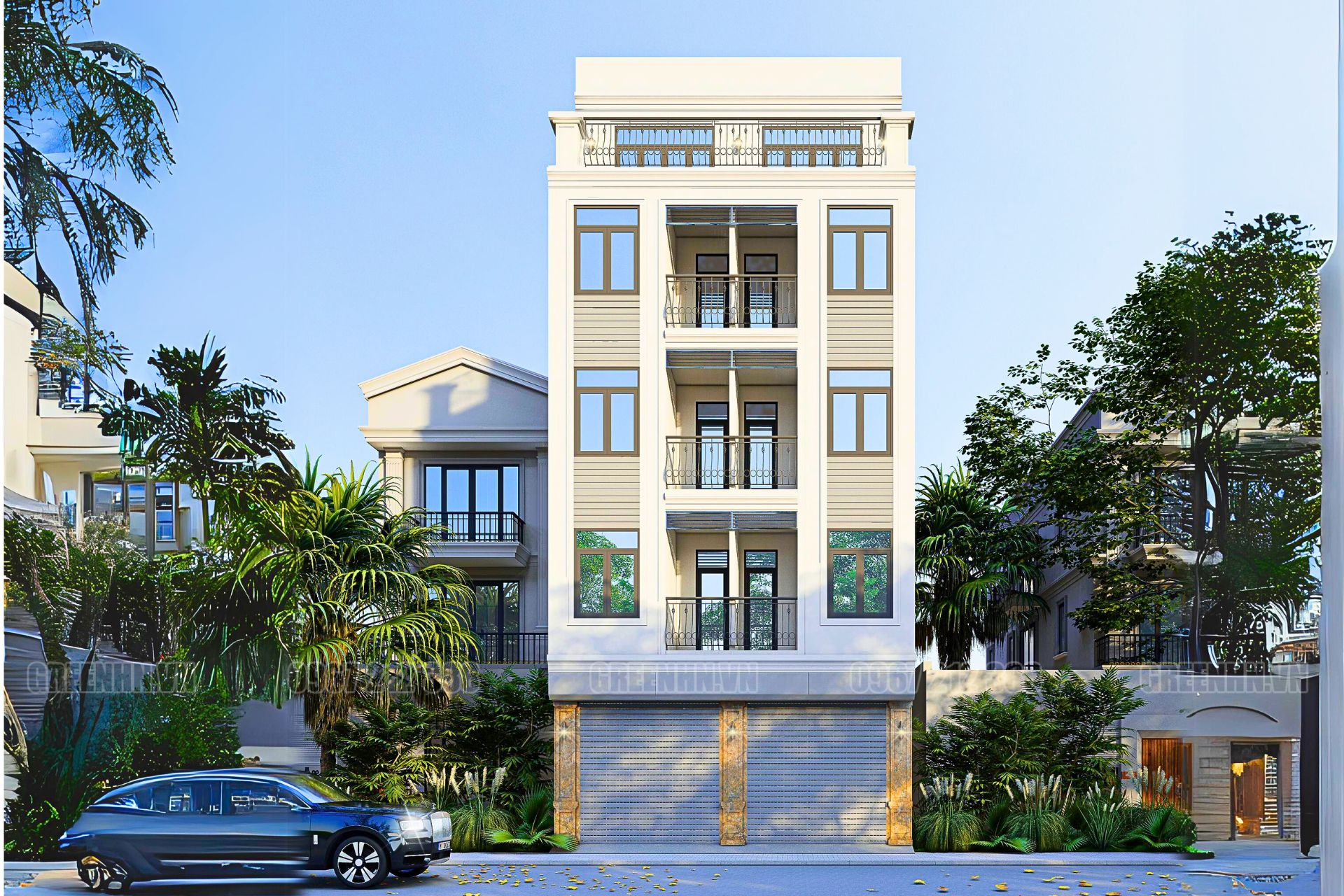 Công trình nhà phố do GreenHN thực hiện