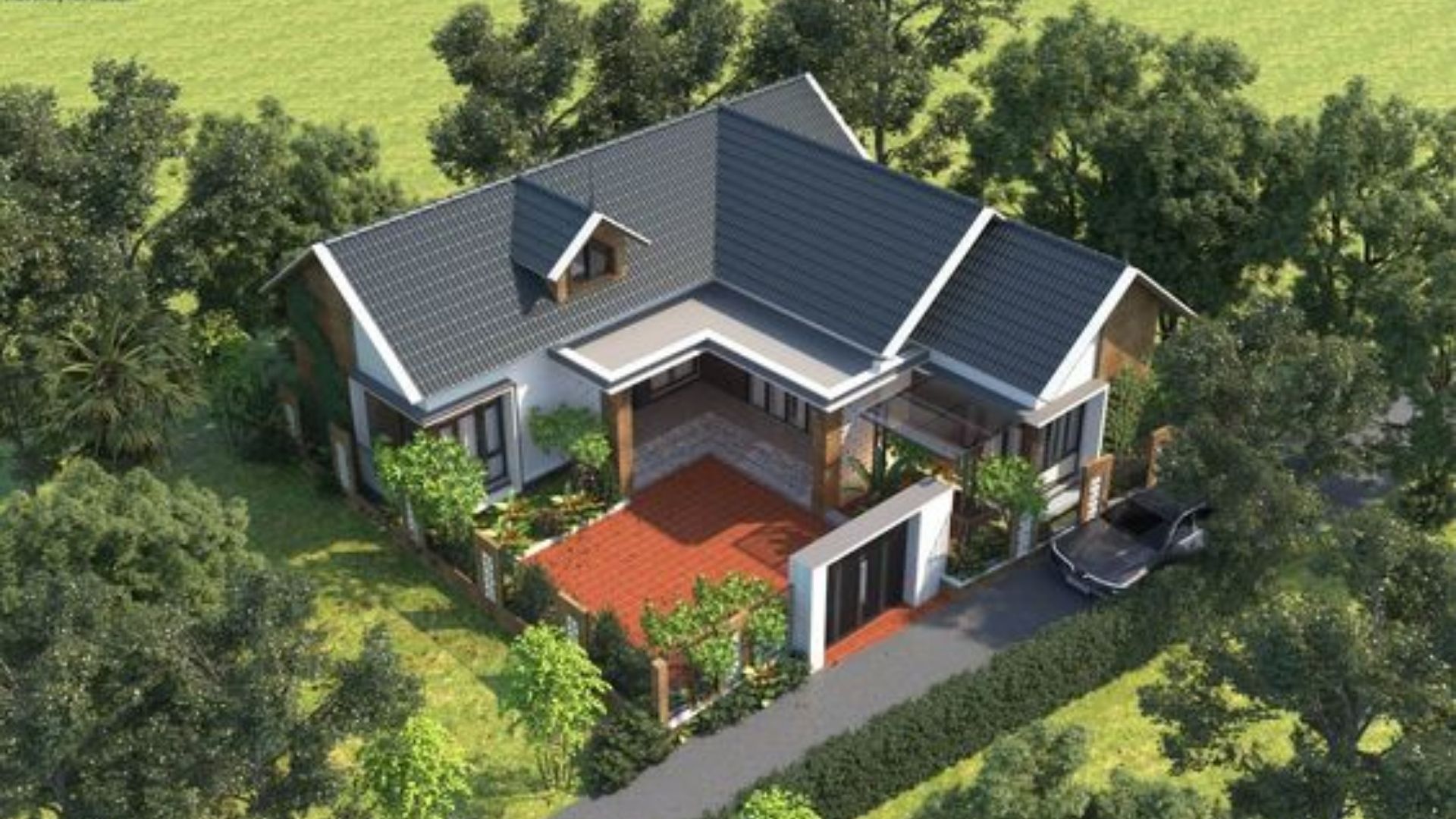 Nhà cấp 4 chữ L
