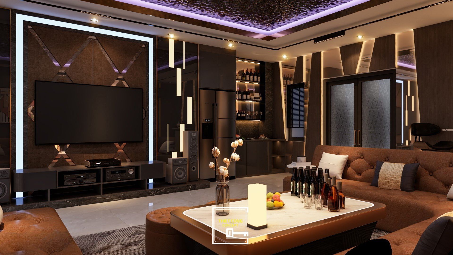 Thiết kế phòng karaoke tại nhà mang lại không gian giải trí riêng tư