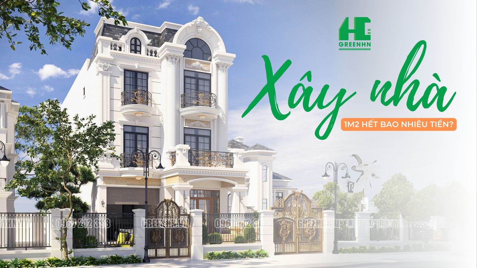 Xây nhà 1m2 hết bao nhiêu tiền
