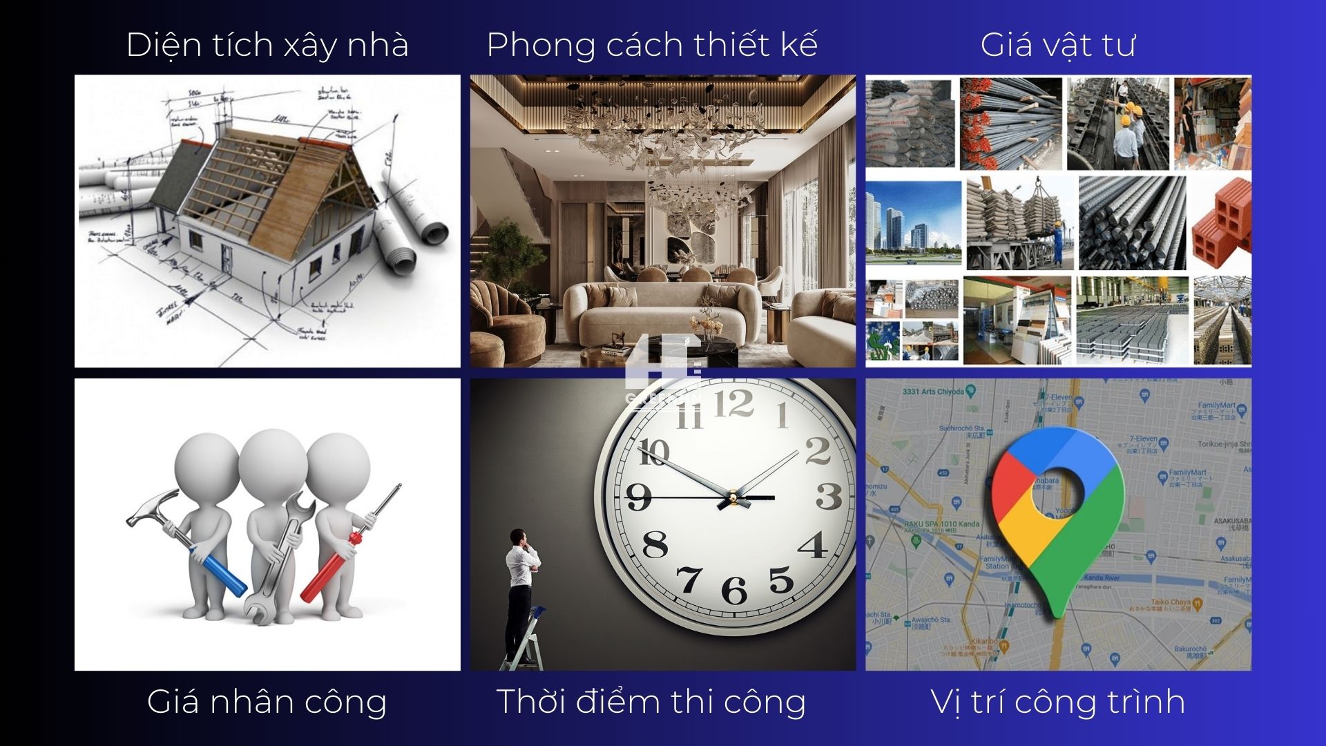 Giá xây nhà năm 2025 chịu ảnh hưởng của nhiều yếu tố