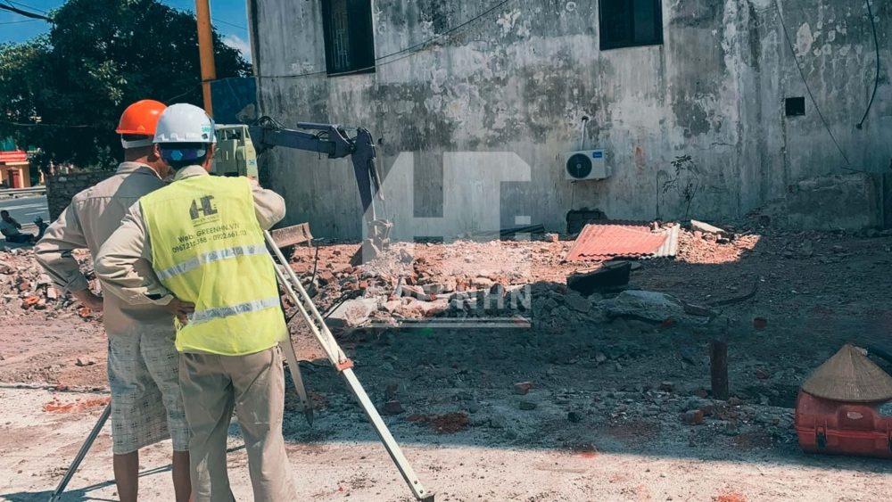 trắc đạc trước khi xây nhà