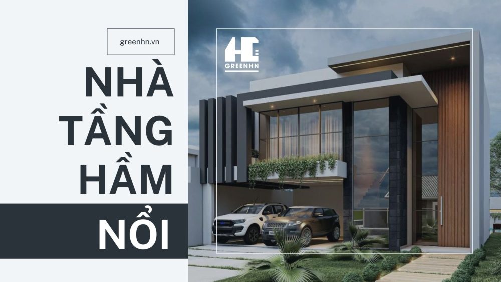 Mẫu nhà tầng hầm nổi