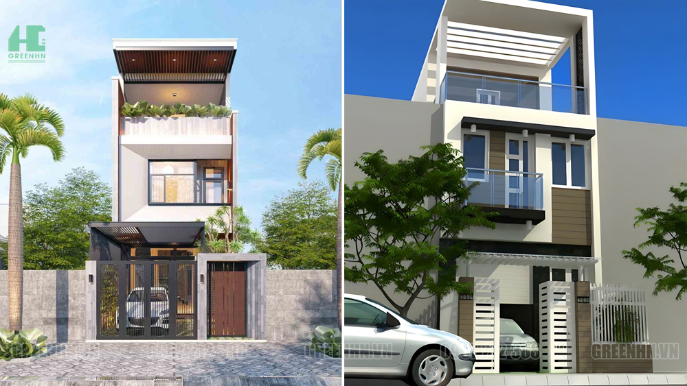 Mẫu nhà ống có tầng hầm nổi tinh tế và đậm chất nghệ thuật
