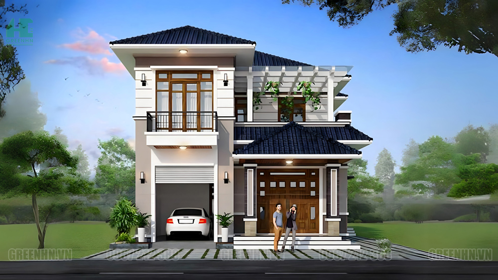 Mẫu nhà với tầng hầm nổi, gợi mở không gian sống lý tưởng