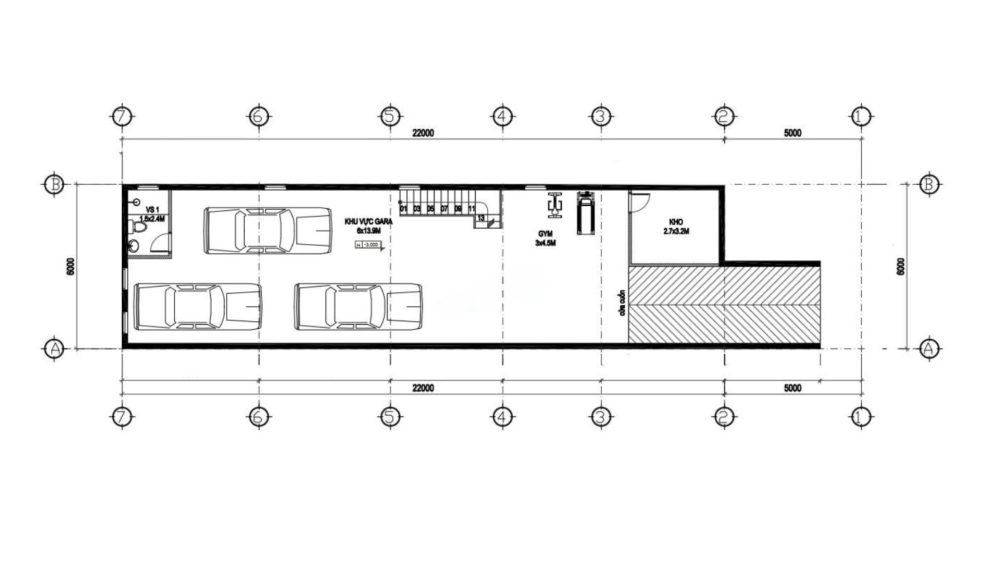 Thiết kế nhà có tầng hầm nổi 