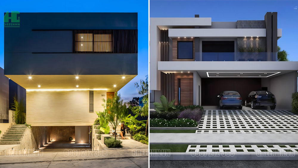 Biệt thự tầng hầm nổi với phong cách kiến trúc độc đáo, khác biệt
