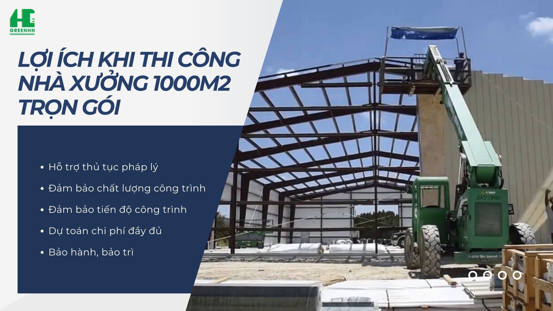 Thi công nhà xưởng trọn gói