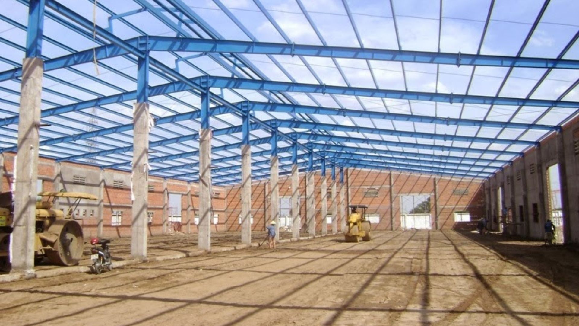 Thi công xây dựng nhà xưởng 500m2