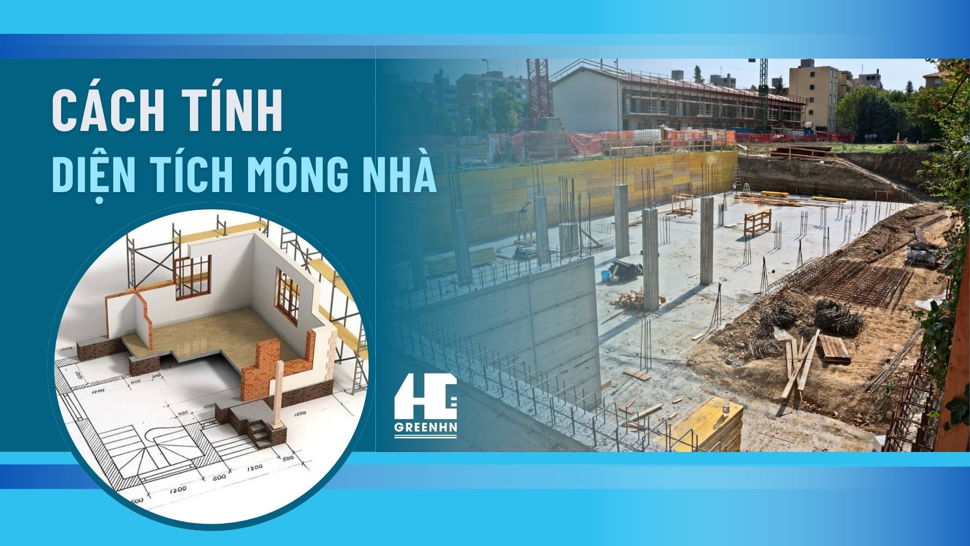 Cách tính diện tích móng nhà