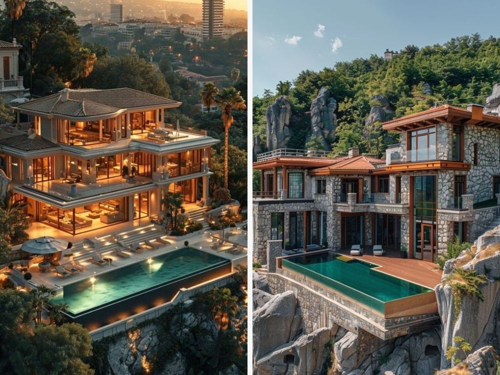 Mẫu biệt thự 3 tầng có bể bơi