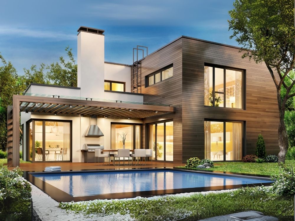 Biệt thự đẹp hiện đại có hồ bơi