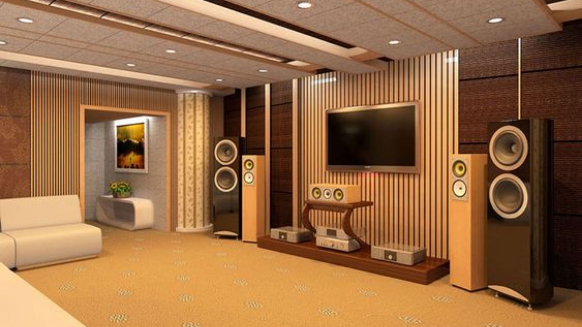 Phòng karaoke tại nhà tiện nghi