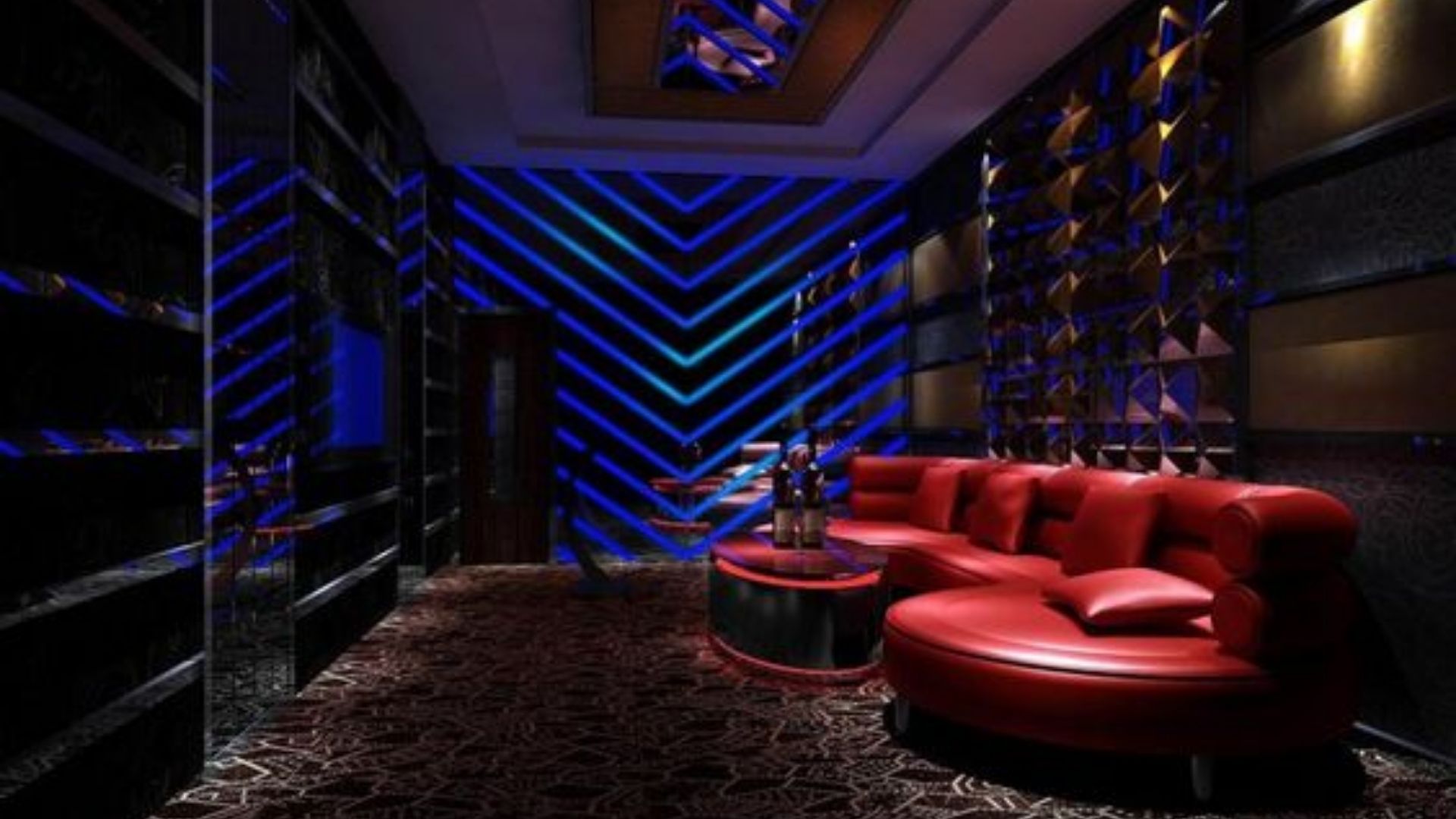 Mẫu thiết kế karaoke gia đình sang trọng