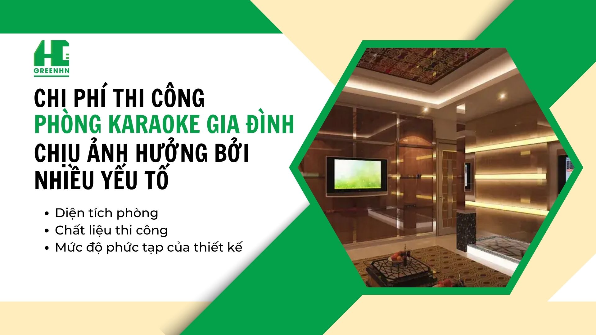 Yếu tố tác động tới chi phí thi công phòng karaoke
