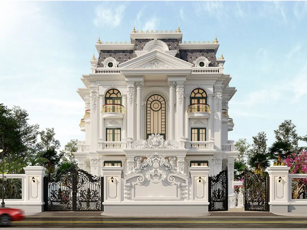 Biệt thự 200m2 phong cách châu Âu lãng mạn, tinh tế