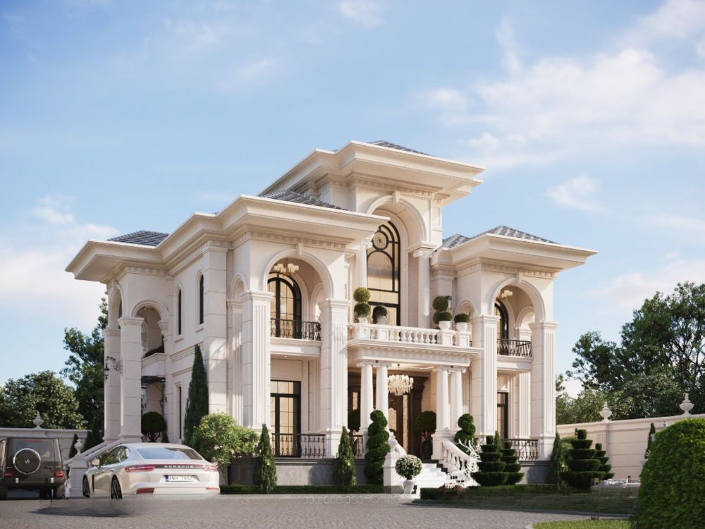 Màu sắc trang nhã luôn là lựa chọn hàng đầu cho biệt thự 200m2