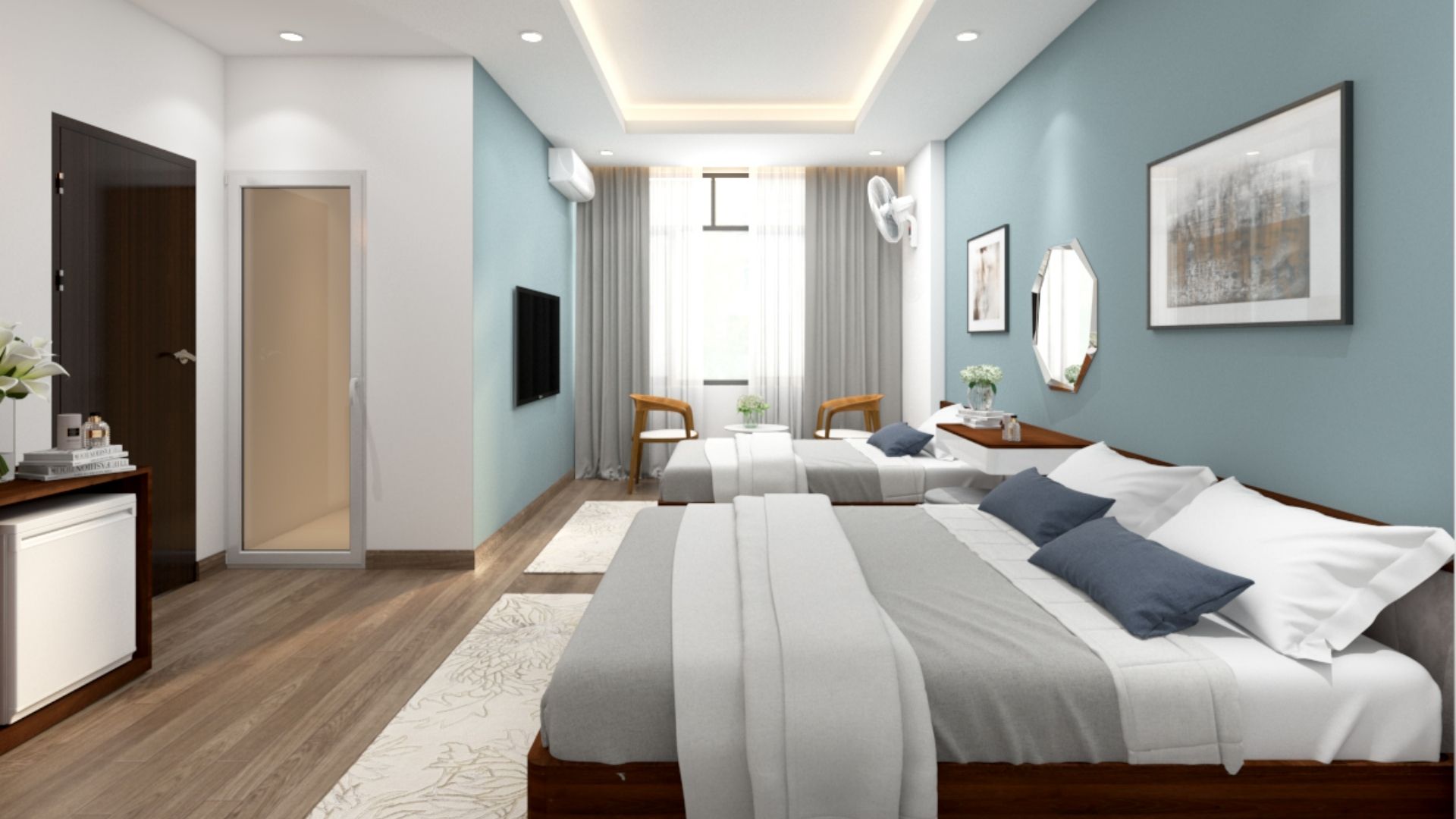 Diện tích một phòng tại các nhà nghỉ