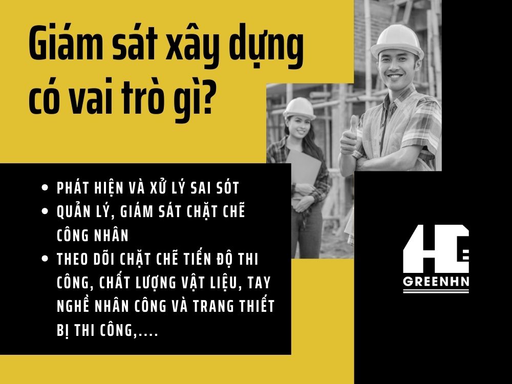 Vai trò của giám sát xây dựng