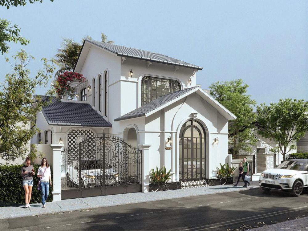 Biệt thự đẹp 2 tỷ phong cách tân cổ điển