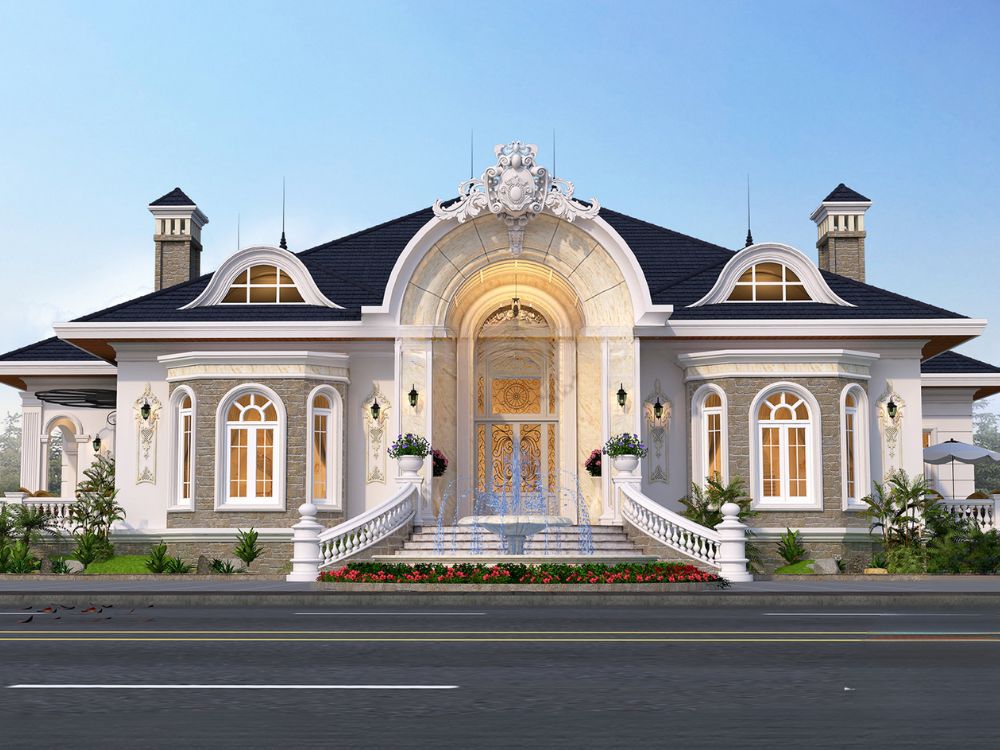 Thiết kế biệt thự 2 tỷ phong cách cổ điển