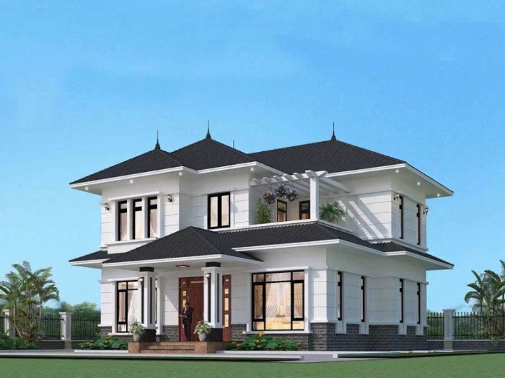 Biệt thự 2 tỷ 2 tầng mái Nhật