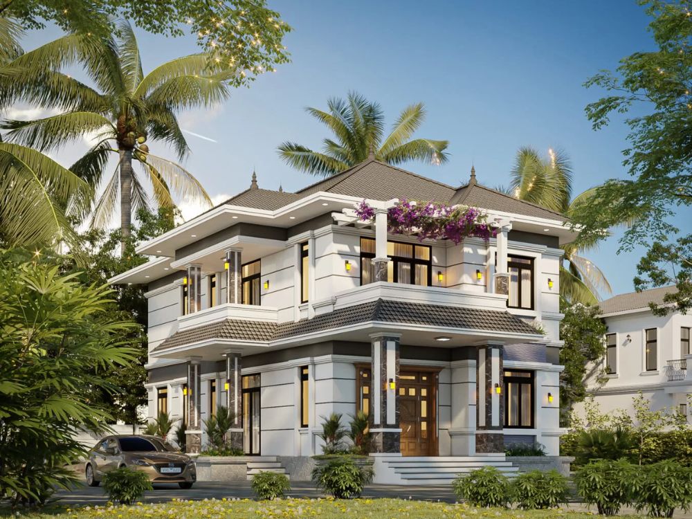 Nhà vườn đẹp 2 tỷ 4 phòng ngủ