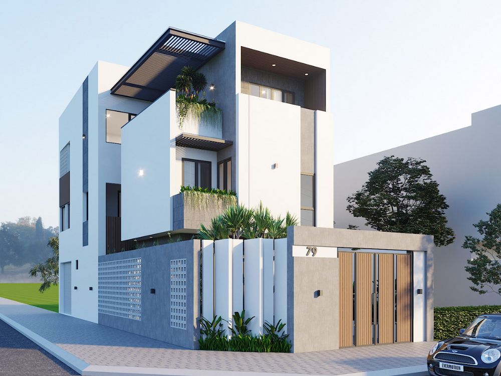 Mẫu nhà 2 mặt tiền giá 2 tỷ