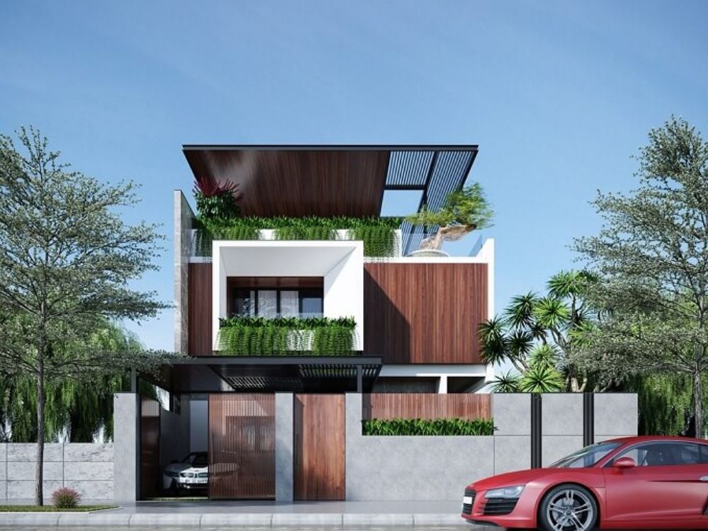 Thiết kế biệt thự hiện đại 2 tỷ