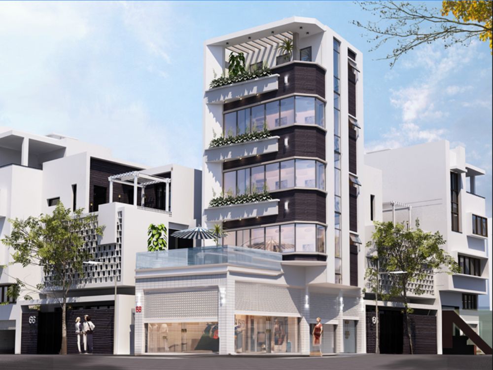 Nhà ống 2 mặt tiền cho kinh doanh