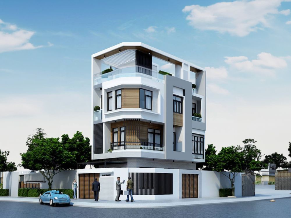 Phong thủy nhà vát góc 2 mặt tiền