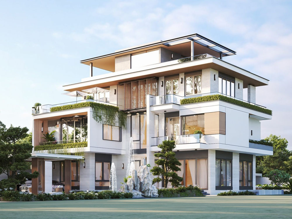 biet thu nha vuon 2000m2 dep cao cap