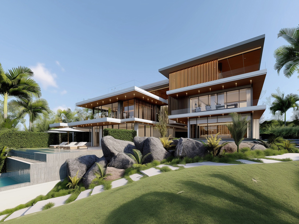 biet thu nha vuon 2000m2 dep