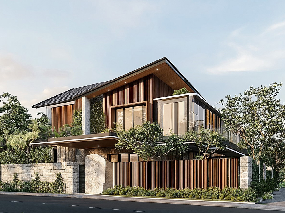 Biệt thự nhà vườn 300m2 được thiết kế tinh tế, tạo ra không gian sống thư thái và dễ chịu