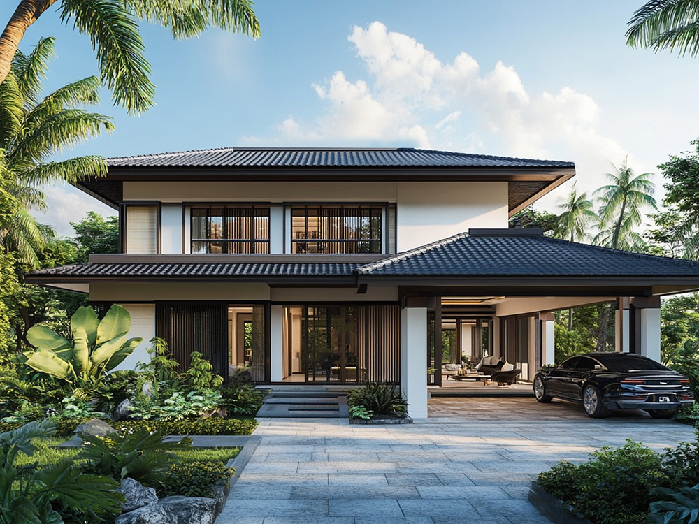 Mẫu biệt thự sân vườn 300m2 nơi kiến trúc truyền thống kết hợp hài hòa với thiên nhiên