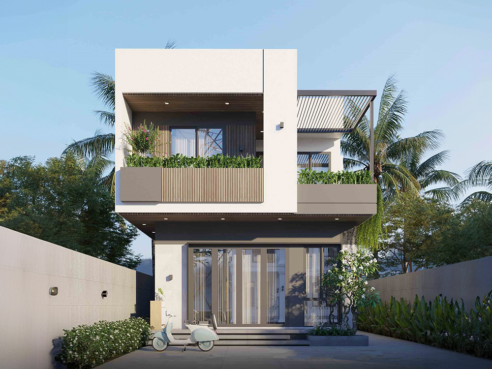 Biệt thự nhà vườn 300m2 với phong cách hiện đại, thiết kế tinh tế, hài hòa với thiên nhiên
