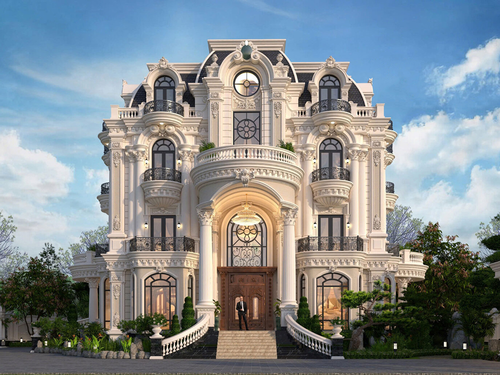 biet thu nha vuon 2000m2 co dien co 4 tang