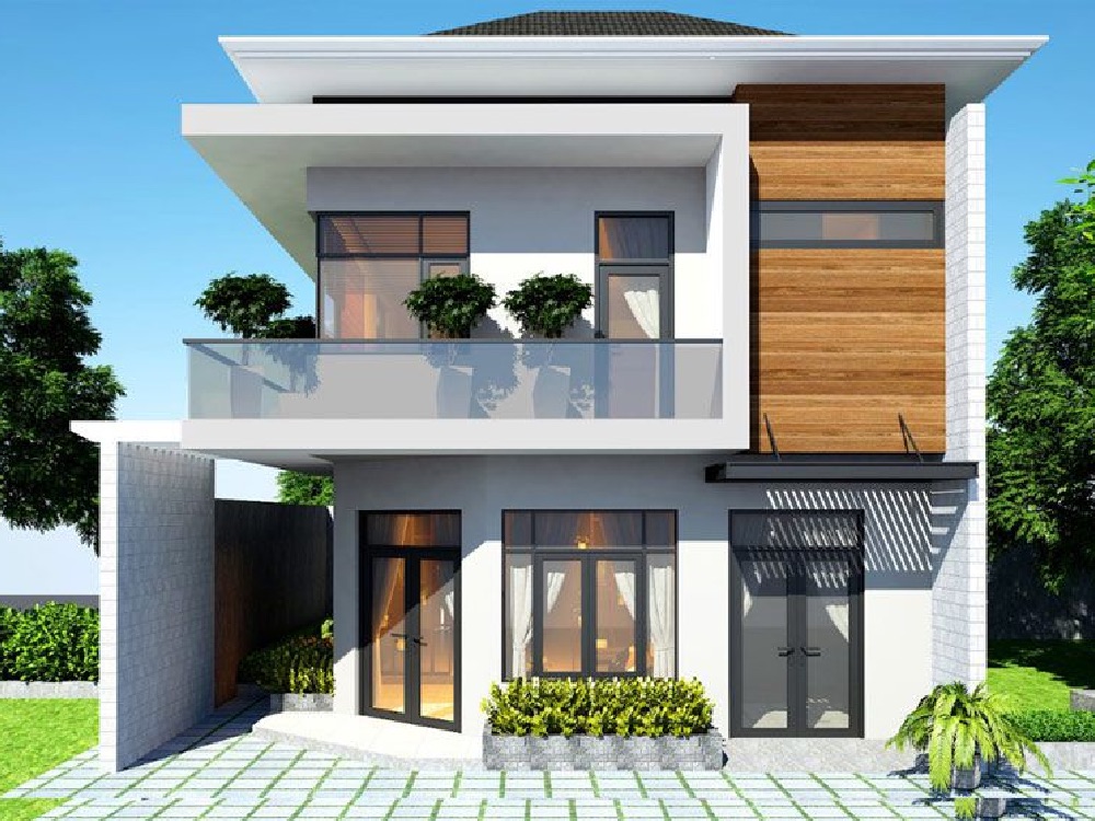 Mẫu nhà 2 tầng 100m2 ở nông thôn 1 tỷ