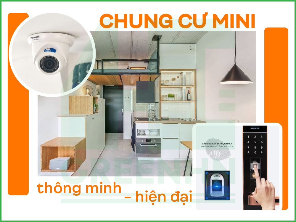 Chung cư mini 60m2 tích hợp các thiết bị hiện đại