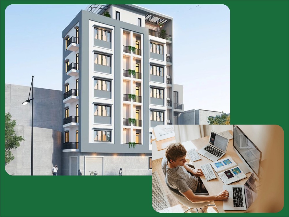 Mẫu thiết kế căn hộ mini kết hợp không gian làm việc tại nhà