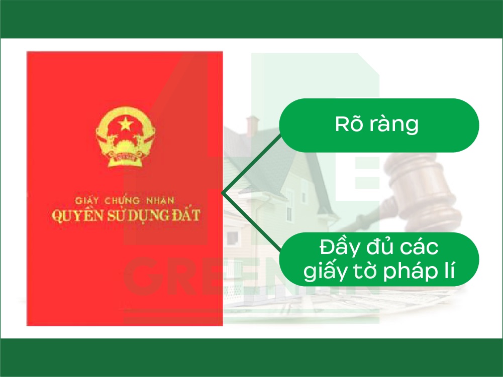 Sổ đỏ phải rõ ràng, đầy đủ các giấy tờ pháp lý liên quan đến đất xây chung cư mini