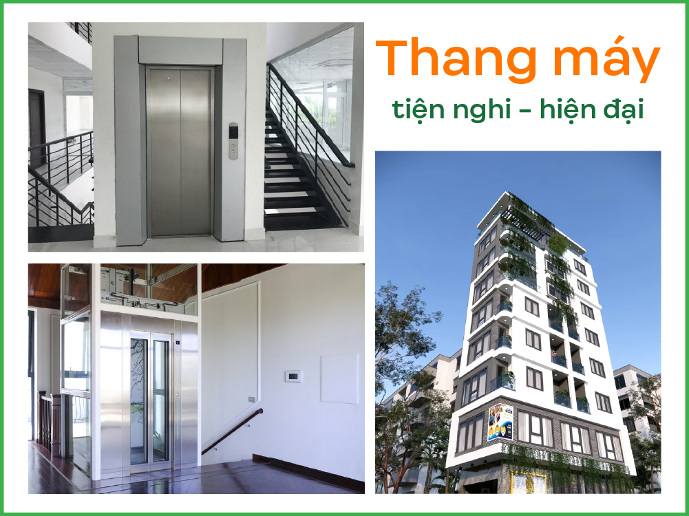 Thang máy tiện nghi trong chung cư mini