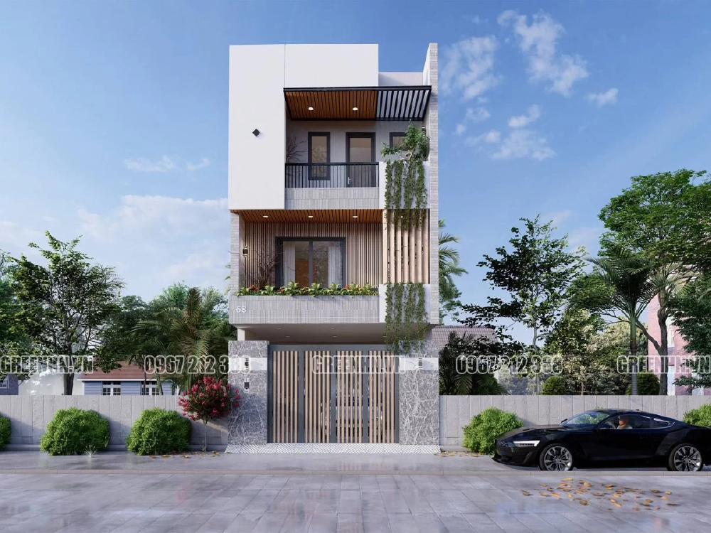 Thiết kế nahf 3 tầng đơn giản, tập trung vào công năng