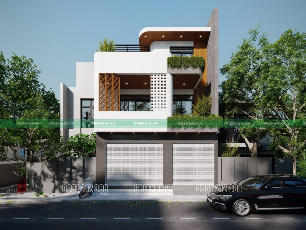 Thiết kế nhà 3 tầng diện tích 300m2 cho thuê kinh doanh